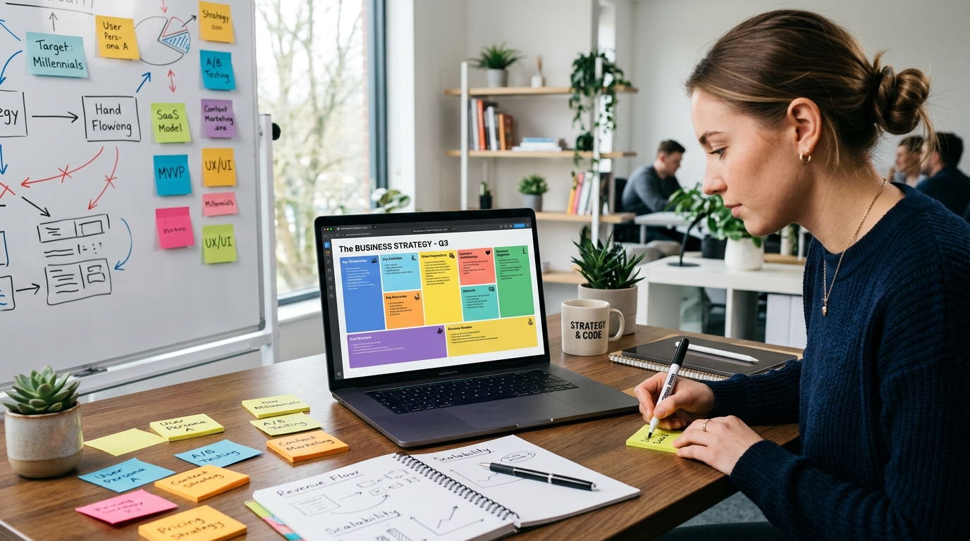 Business Model Canvas con IA: Cómo crear tu modelo de negocio en segundos con prompts efectivos