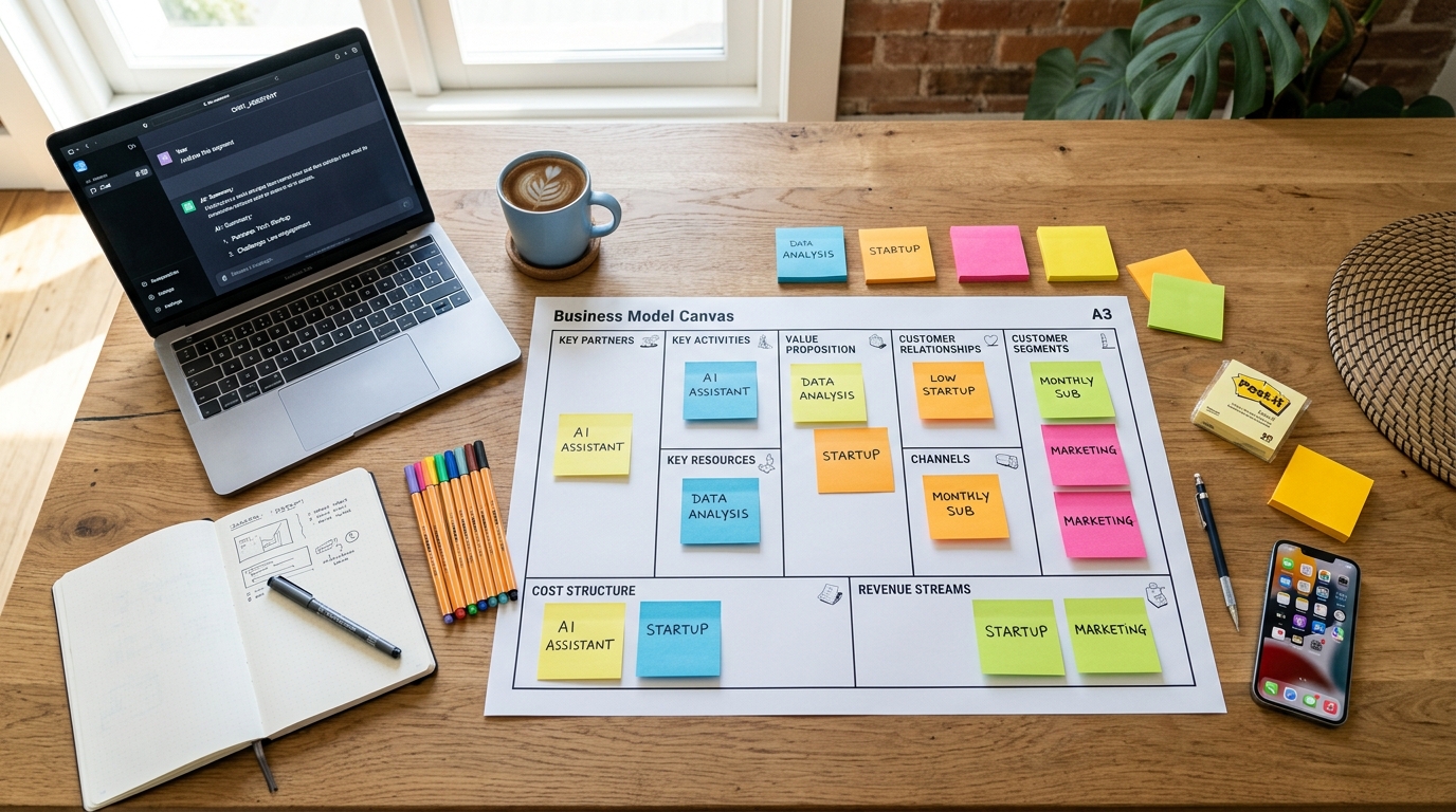 Cómo Generar un Business Model Canvas con IA: Guía Práctica para Emprendedores (2024)
