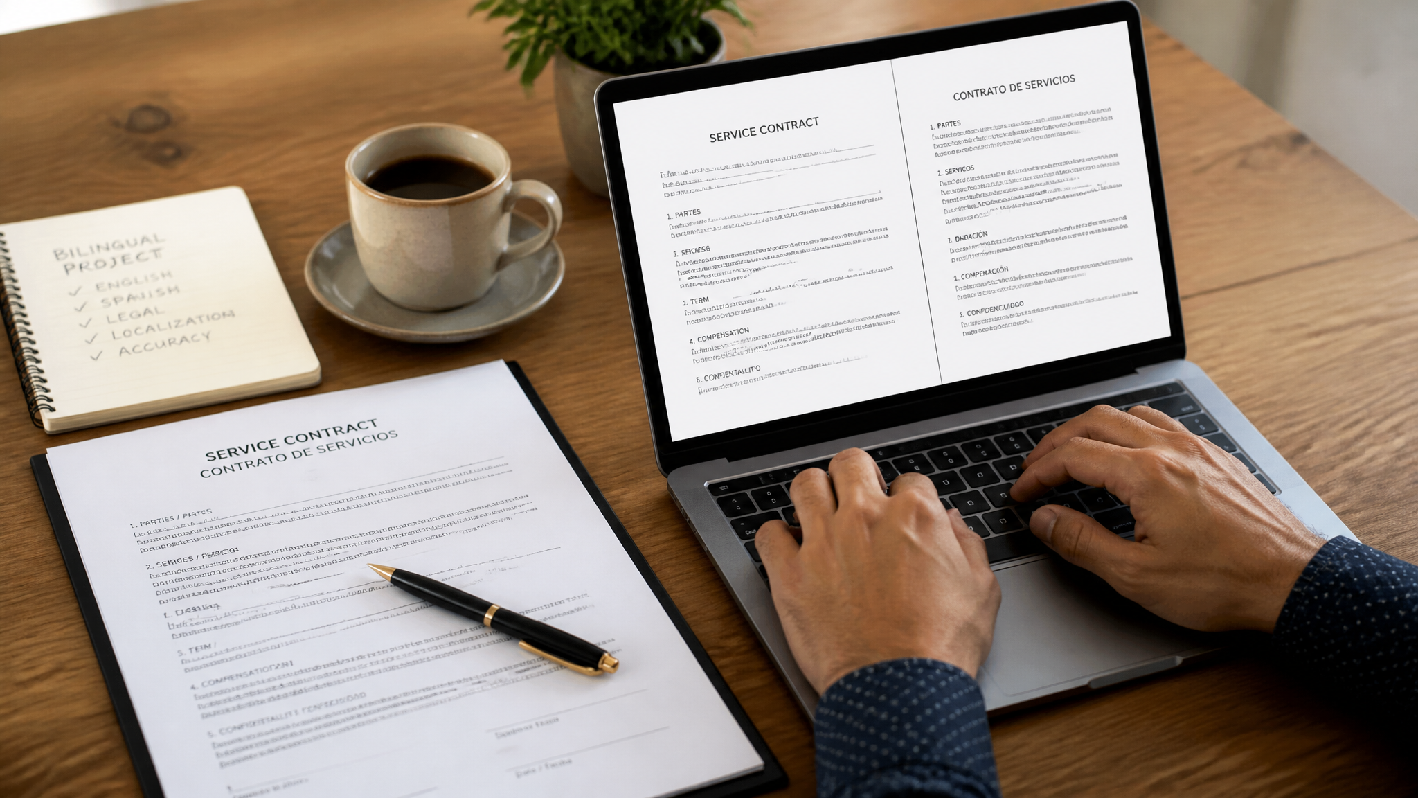 Contrato de Servicios Bilingüe: Guía Completa para Freelancers y Contratistas